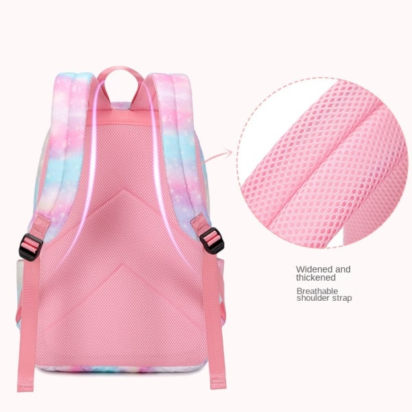 Unicorn Skolesekk for Barn Lett Vanntett Ryggsekksett for Studenter style 2