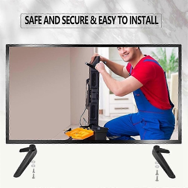 Universelt TV-stativ, Bordplade TV-stativ Base Udskiftning, TV Base Fodstøtte TV-stativ Monteringsben 17mm-20mm