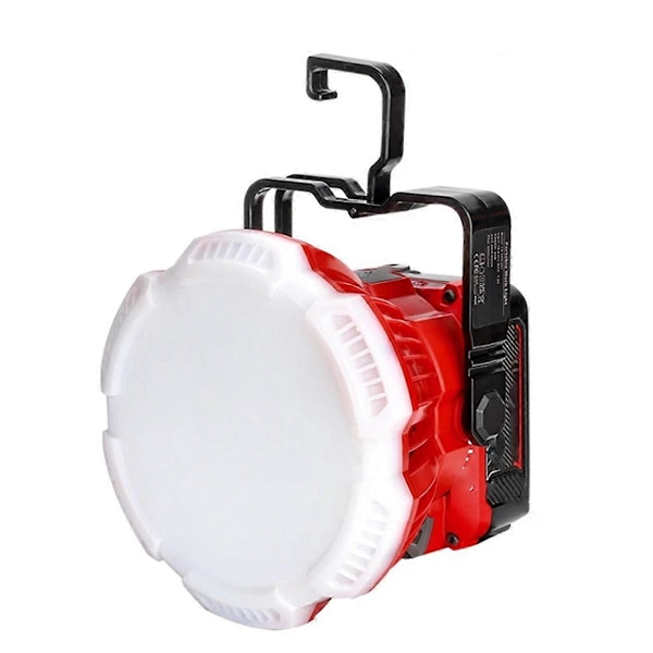 24W 2400LM LED Arbetslampa Portabel med Krok för 18V Batterier