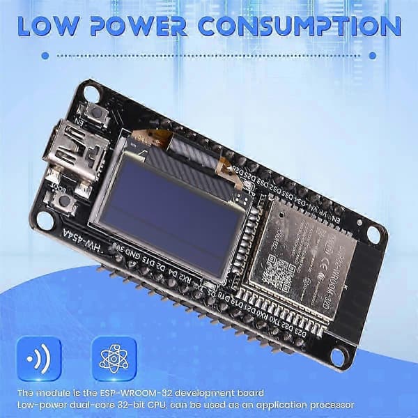 Esp32 Esp-wroom-32 Wifi Udviklingskort Modul Ch340 Med 0.96 Oled Display Til Esp32 Oled Mini Usb
