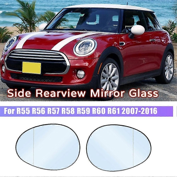 Höger Sidospegelglas Uppvärmt för MINI CLUBMAN COOPER COUNTRYMAN R55 R56 R57 R58 R59 R60