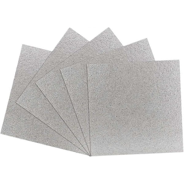 5 kpl Mikroaaltouunin aaltojohdinsuoja Universaali kiillelevy mikroaaltouuniin, kiillearkki 12*10cm, helppo leikata mikroaaltouunin korjaamiseen