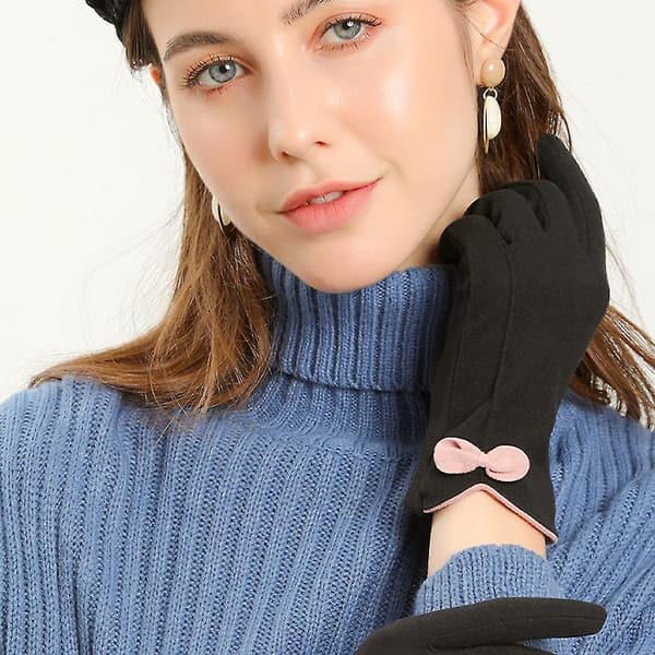 Dame Vinter Grace Varme Handsker Med Sensitiv Touch Screen Handsker Til SMS Style1