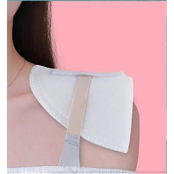Halvmåne skulderpuder med velcro S, Hvid