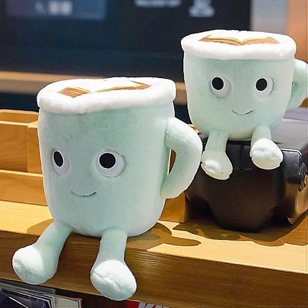 Latte Plyschleksak, Mjuk Kaffekoppsdocka, Mjuk Fluffig Leksak för Vänner - Alla Åldrar och Tillfällen