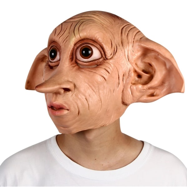 Dobby Mask House-Elf Cosplay Kostym rekvisita Halloween Fancy Dress Party Huvudbonader Meng Håll dig verklighetstrogen Dress Up mask