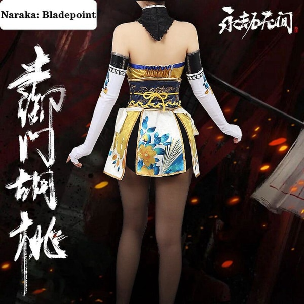 Uusi peli Naraka: Bladepoint Onmyoji Hutao Cosplay-asut Halloween Loli Lolita Mekko Tyttö Sukat Käsineet Asusteet Suit M