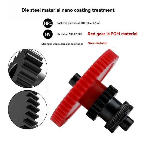Extruder Växelmontering Härdat Stål för Neptune 4 Extruderingsväxel 3D-skrivartillbehör