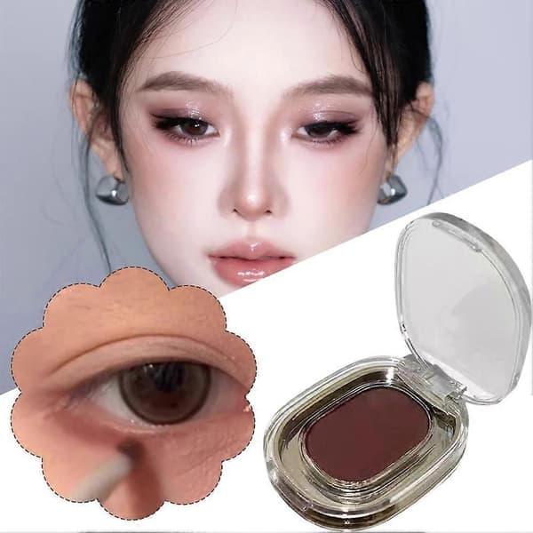 Multifunctional Eyeshadow Eyeliner Compact 2g Coral Brick Brown Long-lasting
