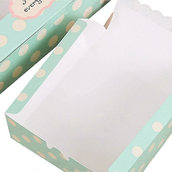 20 st Kakboxar i papper med hålrum för kakor, muffins, bakverk, presentförpackning