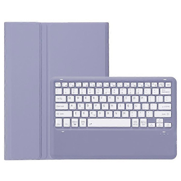 A810B Yhteensopiva Samsung Galaxy Tab S9 FE+ 12.4\" X610 / X616 Irrotettava Bluetooth-näppäimistökotelo Kynäpaikka Tablettikotelo Purple
