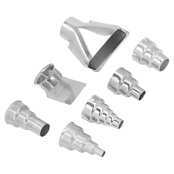 7 stk. 35 mm Varmluftpistol Dysesæt Rustfrit Stål Varmluftpistol Dyse til Rørsvejsning PVC Krympning