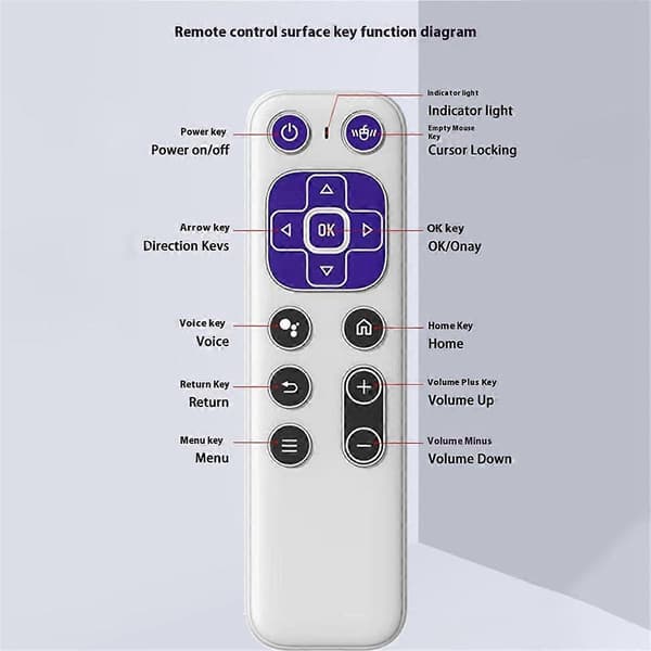 T6 Bluetooth Fjärrkontroll 2.4G Bluetooth Dubbelläges Air Mouse Vit