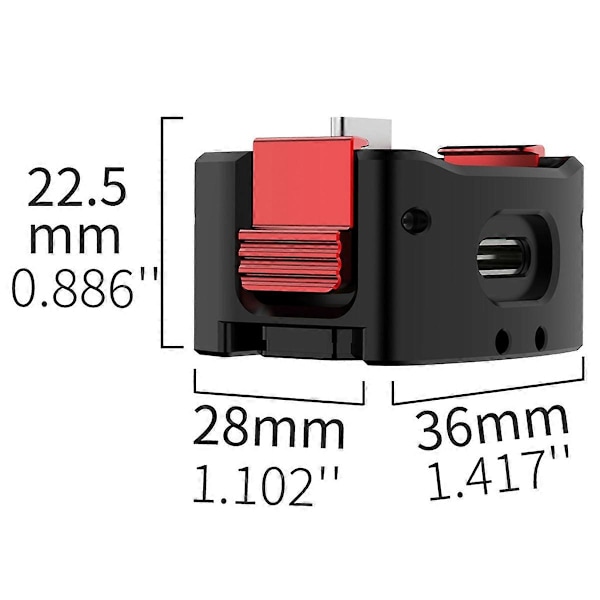 Magnetisk Laddningsbas Snabbkopplingsadapter Fäste för Pocket 3 1/4 Hona Basfäste