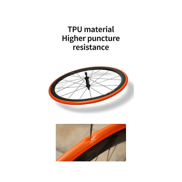Ultralet Cykelslange 700 X 18-32C Racercykel TPU Dæk 700C 65mm Længde Fransk Ventil Super L