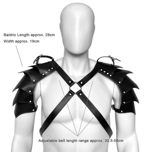 Double Armor - Bruna Starka Herrläderkläder, Rustning, Läderkläder, Scenföreställningar, Julkostymer, Sm Vuxenleksaker