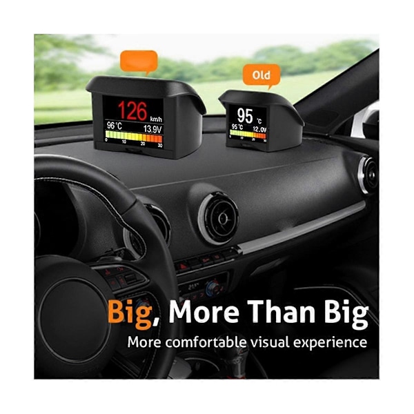 Digital bil speedometer A202 OBD2 bilcomputer bil display instrument OBD2 head-up display turcomputer