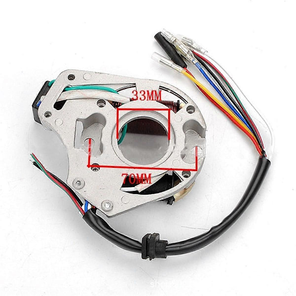 AC Stator 2 Spole Tændingsmagnetplade til 50cc 70cc 90cc 110cc 125cc Sunl ATV Firehjuler CDI