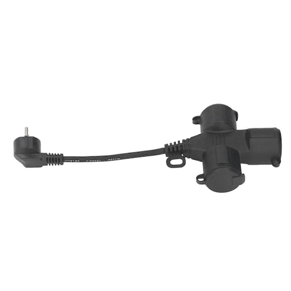 3-osainen pistorasiajakaja IP44 Vedenkestävä 3 AC-pistorasiaa Jatkojohto 14cm 1,5mm² Johto 16A
