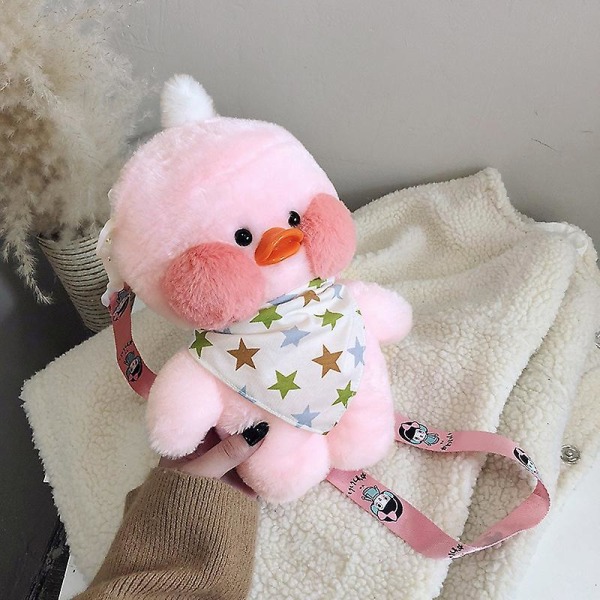 29cm Tecknad Söt Lalafanfan Café Anka Plysch Ryggsäck Kawaii Leksak yellow