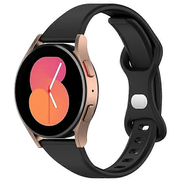 20 mm urrem kompatibel med Samsung Galaxy Watch 5 40 mm 44 mm / Watch 5 Pro 45 mm / Watch4 40 mm 44 mm / Huawei Watch GT 3 42 mm, S Black