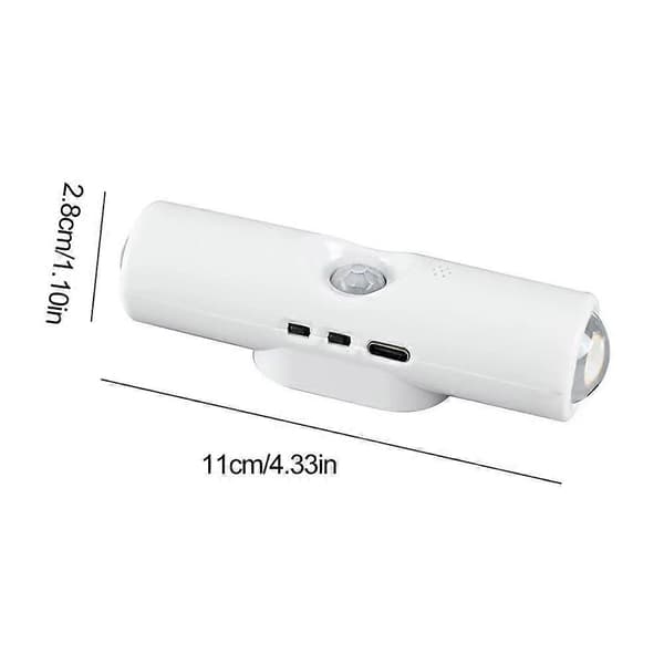 LED bevegelsessensor nattlys RGB lader LED vegglys oppladbart, L8A8 RGB