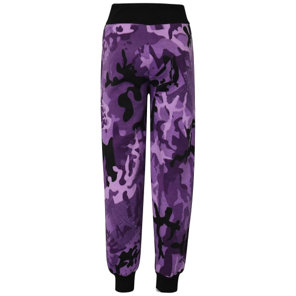 Lasten Unisex Pelkkä Verryttely Sweatshirt Set Camo Purple 13 Years