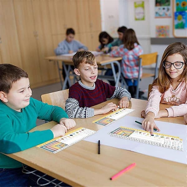 30 stk. Navnelapper til Elevpult for Klasserom - Vanntette Boho Pult Referanse Navneskilt - Manuskript