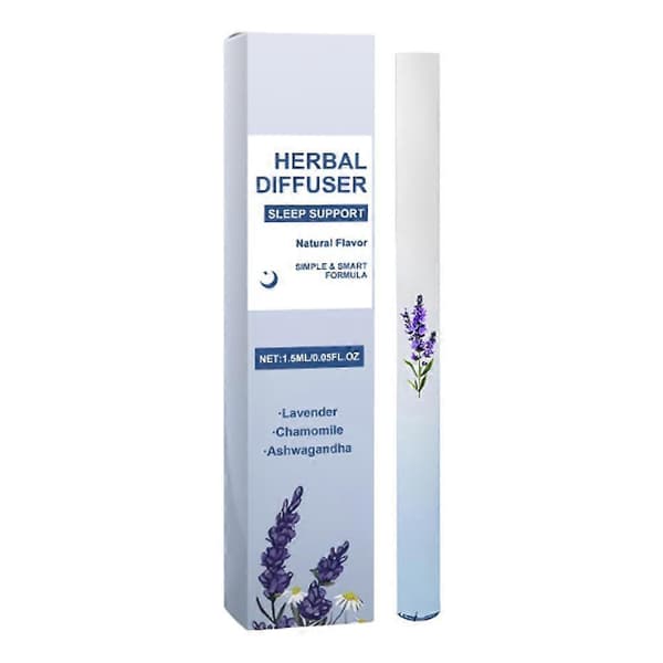 Vandmelonfrø Aromaterapi Stick - Alkoholfri Næseinhalator mod Stress blue