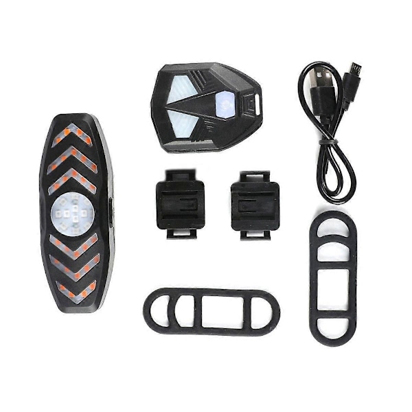 Trådlös Fjärrkontroll Blinkers Cykel Baklampa Ridlampa LED Cykellampa Baklampa
