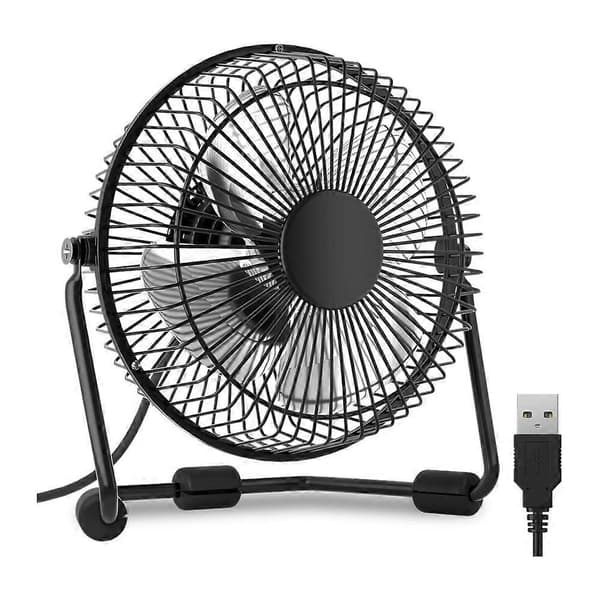 4-tums liten USB-bordsfläkt