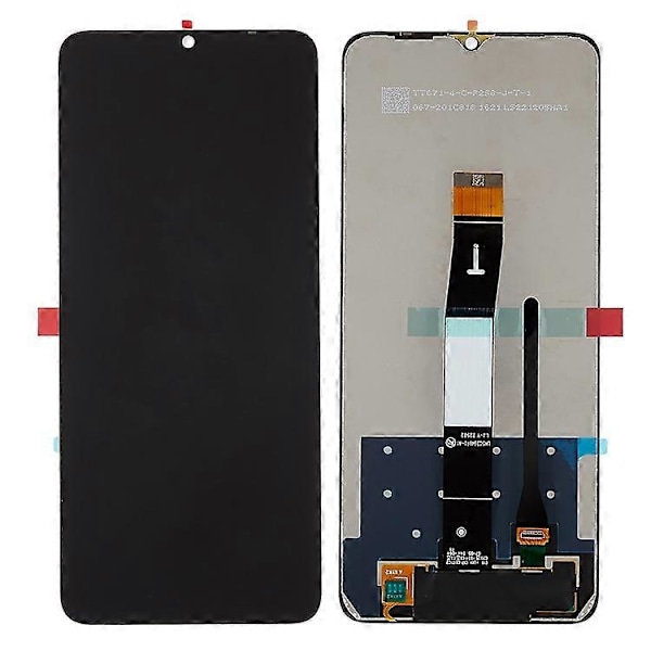 Yhteensopiva Xiaomi Redmi 12C 4G / Poco C55 4G Grade B LCD-näyttö ja kosketusnäyttö -kokoonpanon varaosa (ilman logoa)