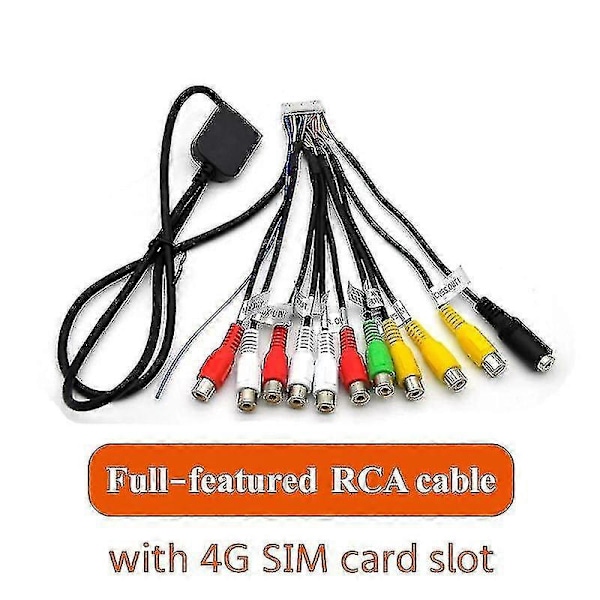 Bil Stereo Radio Rca Output Kabel Ledning Aux-in Adapter Subwoofer/forstærker 3.5mm Hun 20pins Harne