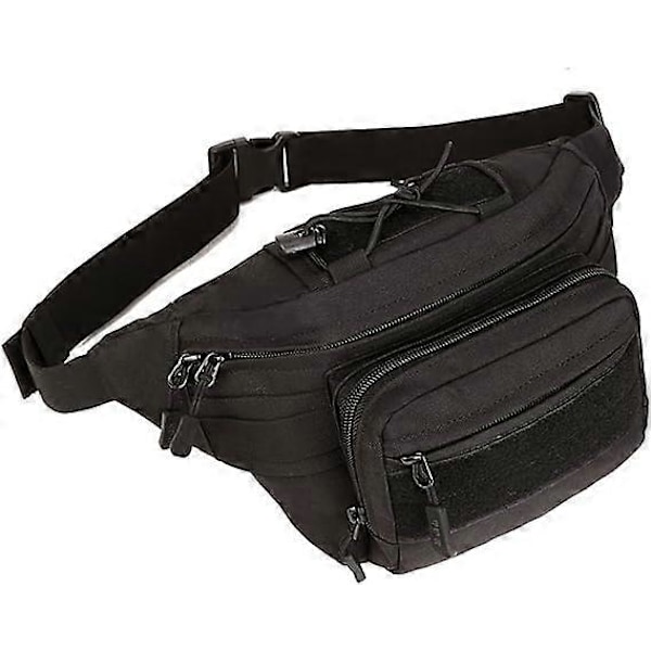 Vyölaukku Molle Fanny Pack Bumbag Hip Running Bag Bum-laukut miehille naisille retkeilyyn, telttailuun, juoksuun, koiranulkoilutukseen