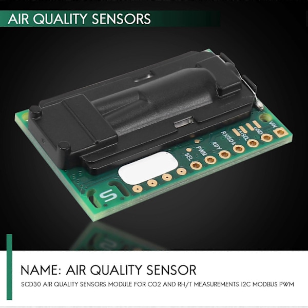 SCD30 Ilmanlaadun Anturimoduuli CO2:lle ja RH/T-mittauksille I2C Modbus PWM