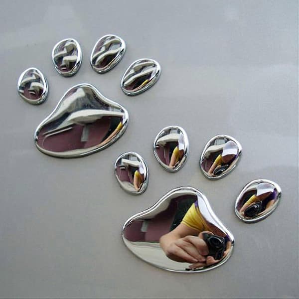 10-pack Bilstickers (silver)