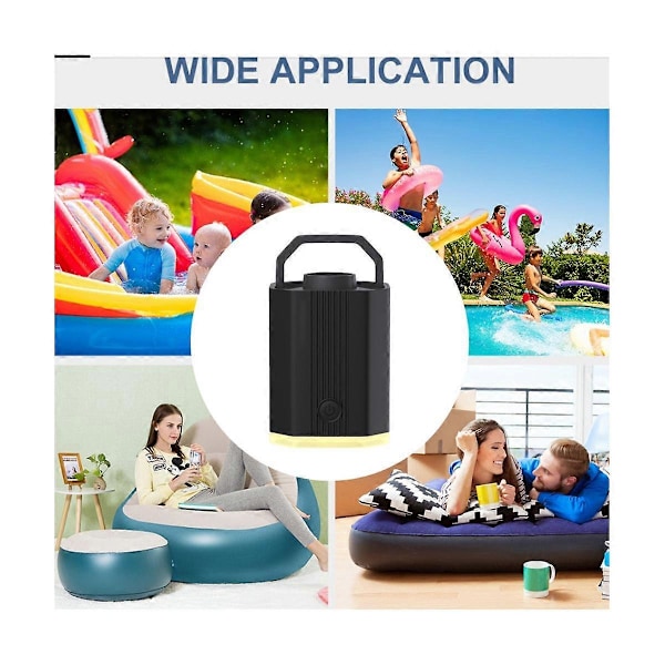 Inflatorpump Inbyggd Strömförsörjning USB Snabb Luftkudde Badring Uppblåsbar Soffa Trådlös El