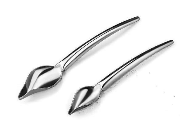 Deco Spoon Multifunktionella Precisionskockskedar för att Dekorera Tallrikar, Set om 2