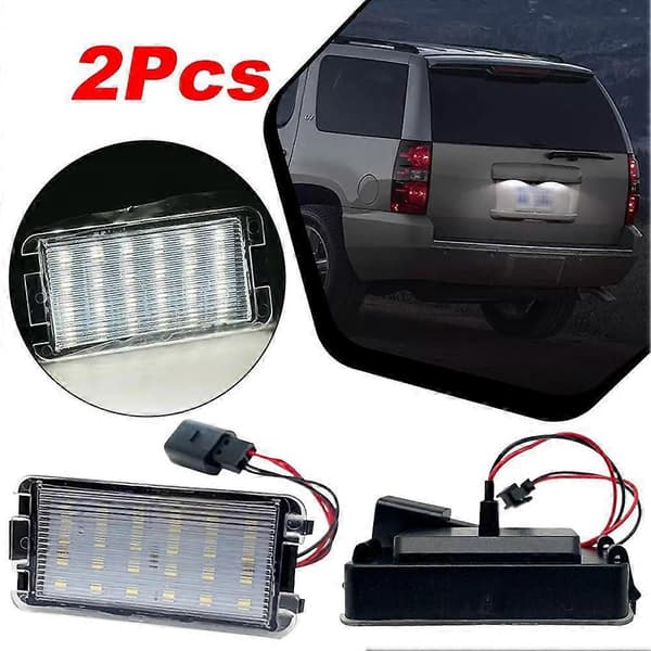 Par af 24SMD højtydende LED-nummerpladelys til Seat Altea