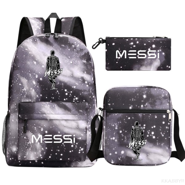 Fodbold Messi rygsæk 3 dele Army Green