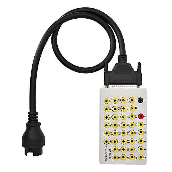 Ny 38 Pin OBD Breakout Box OBD2 Linje Signal Tester Protokol Detektorer CAN Data Link Diagnostisk Værktøj til Bil