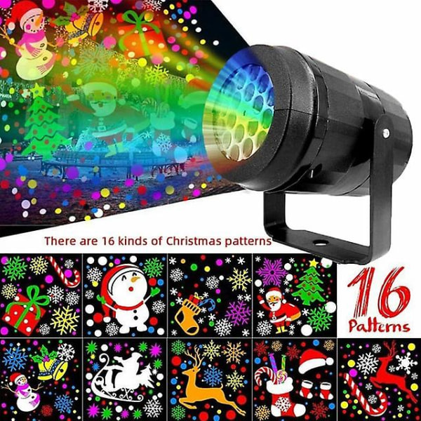 Scen Led Snowflake Lights Vit Snowstorm Projektor Julatmosfär Semesterfest Special Laserlampor Utomhus Inomhusdekor UK Plug