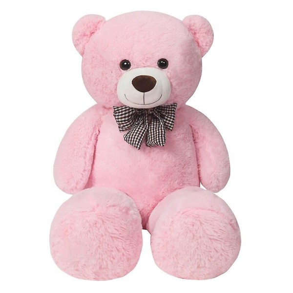 Jätte Stor Mjuk Nallebjörn Plyschleksaker Brunbjörn Super B 105/125/145cm Pink 125cm