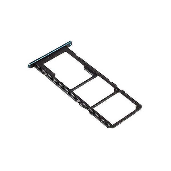 Yhteensopiva Huawei P smart 2021 / Honor 10X Lite OEM Dual SIM -kortti + TF-korttikelkan pidikkeen vaihto (ilman logoa) Blue