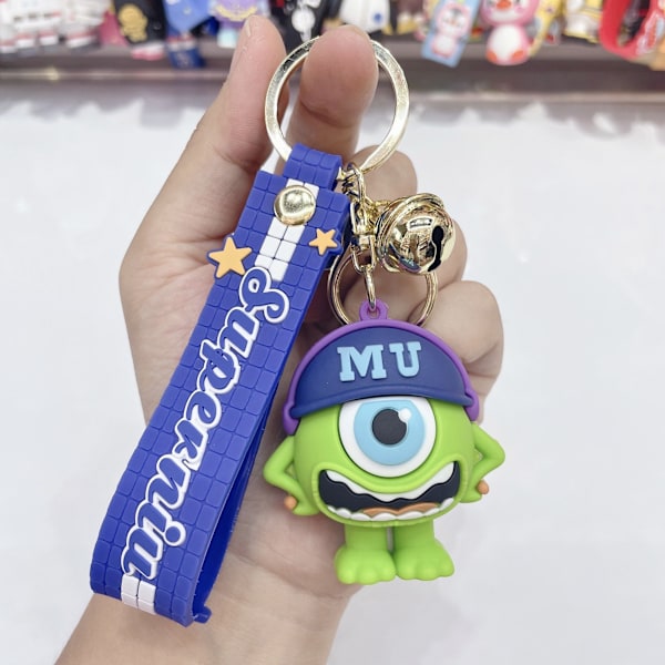 Toy Story Avaimenperä Anime Sarjakuva Buzz Lightyear Woody Monster Mike Silikoni Avaimenperä Riipus 2