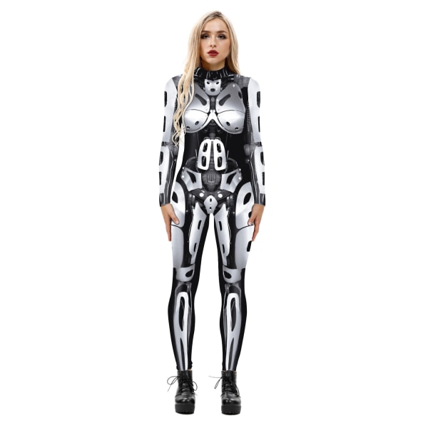 Halloween-panssari digitaaliprintti näyttelijän puku cos tiukka elastinen haalari slim fit BAX197 XL