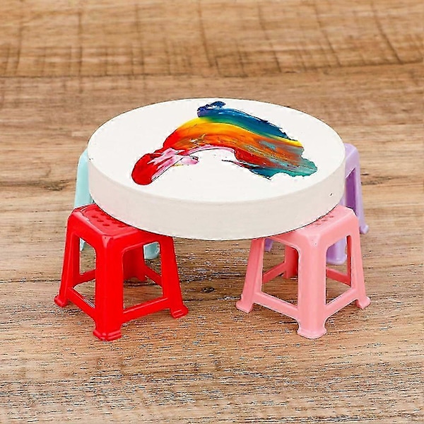12 stk. Lærredsstativer til maling Malerstativ Mini Lærredsfødder Risers Fluid Painting Supplies Akryl Hældemaling
