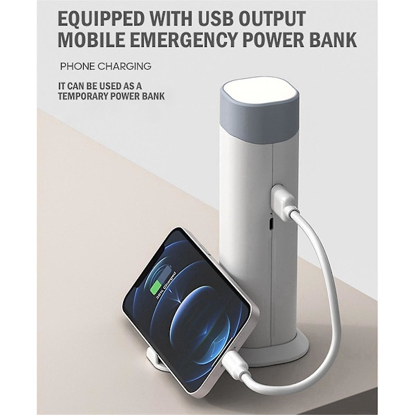 Ladattava lukuvalaisin Taskulamppu Aarre Monitoiminen 800mah Led Korkea Näyttö Silmienhoito D