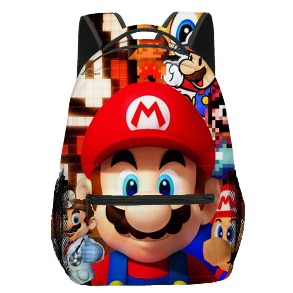 Kawaii Super Mario Bros. Skolväska för Pojkar Flickor Barn Clear