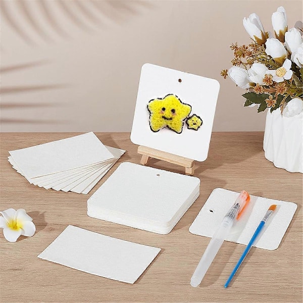 20 stk. Magisk Skumteksturpapir 3D Tegning Magisk Lerret Svamp for Akrylmaling DIY 3D Kunsttegning